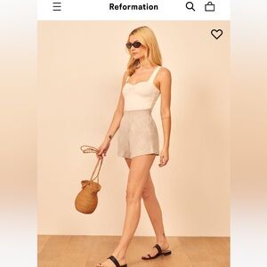 Reformation Nashville Linen Short